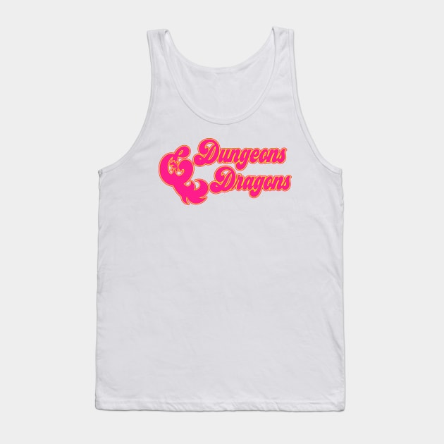 Bright Dungeons & Colorful Dragons Tank Top by Riverlynn_Tavern